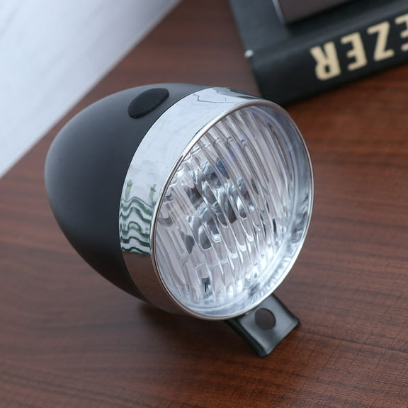 GOOHOCHY 1 Set Bike Lights Front Black Metal ABS Square Retro Bicycle Lights for Cycling Enthusiasts