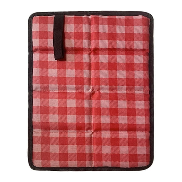 Colchoneta plegable para asiento de espuma portátil Impermeable para picnic playa senderismo Cuadrícula roja Sunnimix