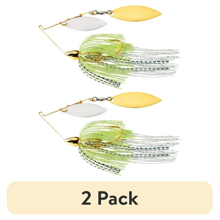 (2 pack) War Eagle Screamin Eagle Gold Frame Double Willow Spinnerbaits Spot Remover 1/2 oz.