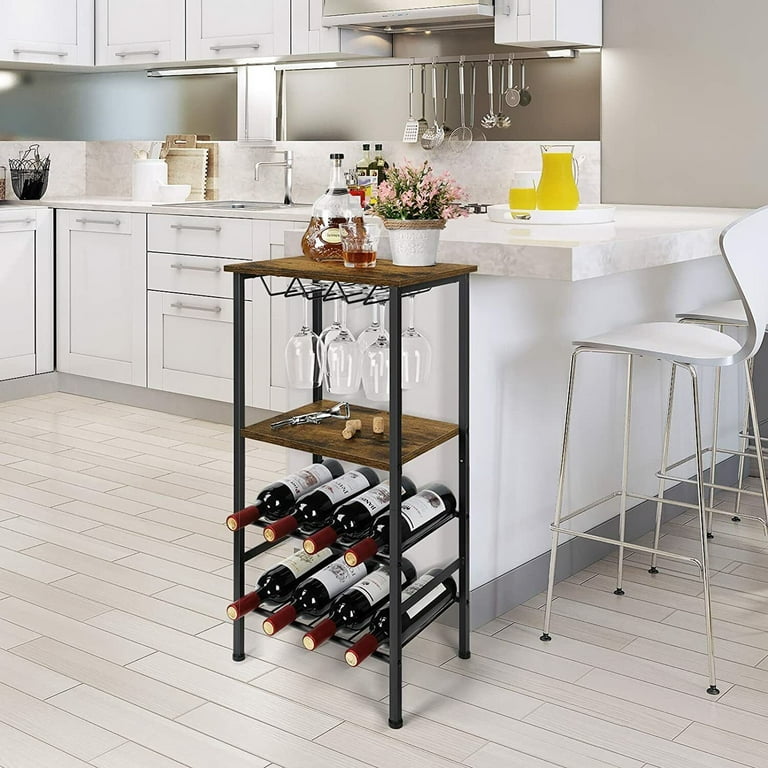 Silver floor wine discount rack