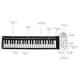 thumbnail image 5 of Portable 49 Keys Flexible Silicone Roll Up Piano Folding Electronic Keyboard Foldable Soft Finger Keyboard Musical Instruments, 5 of 5