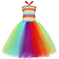 thumbnail image 3 of Disfraz de hada para fiesta de cumpleaños de niñas, vestido de tutú arcoíris con alas de mariposa, ropa de disfraz de hada para carnaval de Halloween para niños, 3 of 5