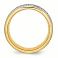 thumbnail image 2 of Titanium Scroll Design Yellow IP-plated Grooved Edge Brushed/Polished Band, 2 of 9
