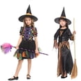 thumbnail image 4 of Accesorios de disfraz de bruja de Halloween, vestido de princesa de fiesta de Carnaval para el Día de Todos los Santos, actuación de escenario para niñas, 4 of 5