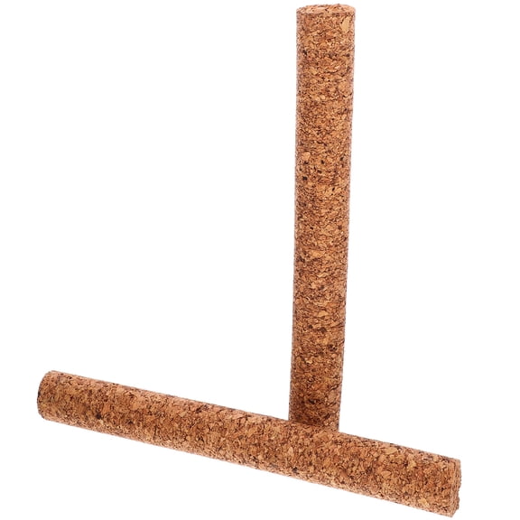 RUNROTOO 2Pcs Cylindrical Cork Stoppers for Bar and Club Use Prevent Spoiling