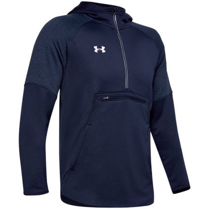 1351314 Under Armour Mens Qualifier Fleece Anorak Hoodie Black XL 