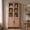Oak, variant on Vintagearth 77" Tall Kitchen Pantry Cabinet, 1.18'' Thick Panel Curved Storage Cupboard with Adjustable Shelf, Freestanding Organizer for Kitchen, Dining Room, Oak