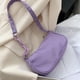 thumbnail image 5 of Bolso 3 bolsos casuales de nailon simple para mujer, bolsos de hombro para uso diario (púrpura), 5 of 6