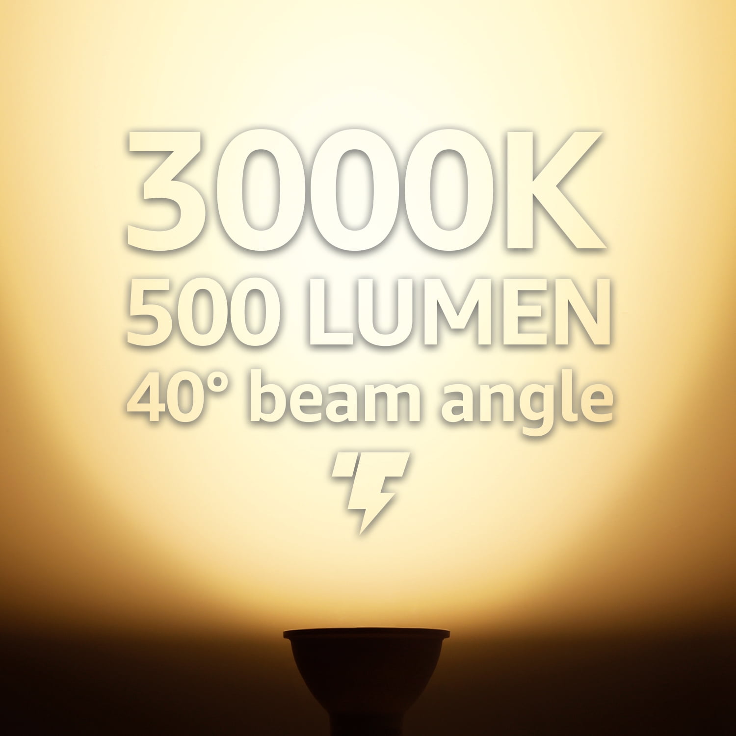 TorchStar Dimmable LED MR16 GU10 Base Light Bulb, 6.5W (50W Equivalent), 500lm, 3000K Warm White, Pack of 6