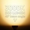 thumbnail image 4 of TORCHSTAR MR16 LED Bulb, 6.5W=50W, GU10 Base, Dimmable, UL Listed, 3000K Warm White, Pack of 6, 4 of 7