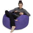 thumbnail image 6 of Sofa Sack Bean Bag Chair, Memory Foam Lounger with Microsuede Cover, Kids, 3 ft, Purple, 6 of 9
