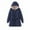 Navy, variant on Xunlbb Winter Coats for Women Women's Fashion Long Sleeve Solid Hooded Pocket Long Cotton Coat,Size S-2XL