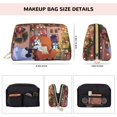 thumbnail image 5 of Kowoue Bluey Pattern Leather Makeup Bag – Portable Leather Cosmetic Organizer, Travel Makeup Pouch Compact Makeup Bag, 5 of 8