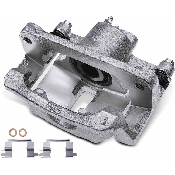 A-Premium Disc Brake Caliper Assembly with Bracket Compatible with Select Chevy and GMC Models - Colorado/Canyon 2015 2016 2017 2018 2019 2020 - Rear Right Passenger Side