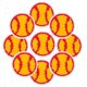 thumbnail image 1 of Hytrove 12Ud Parches Bordados Suaves Amarillos Para Ropa Con De Deportivo, 1 of 5