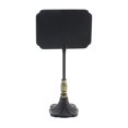 thumbnail image 2 of Soporte de pizarra Benzara Inc rectangular de metal tallado negro y latón, 2 of 2