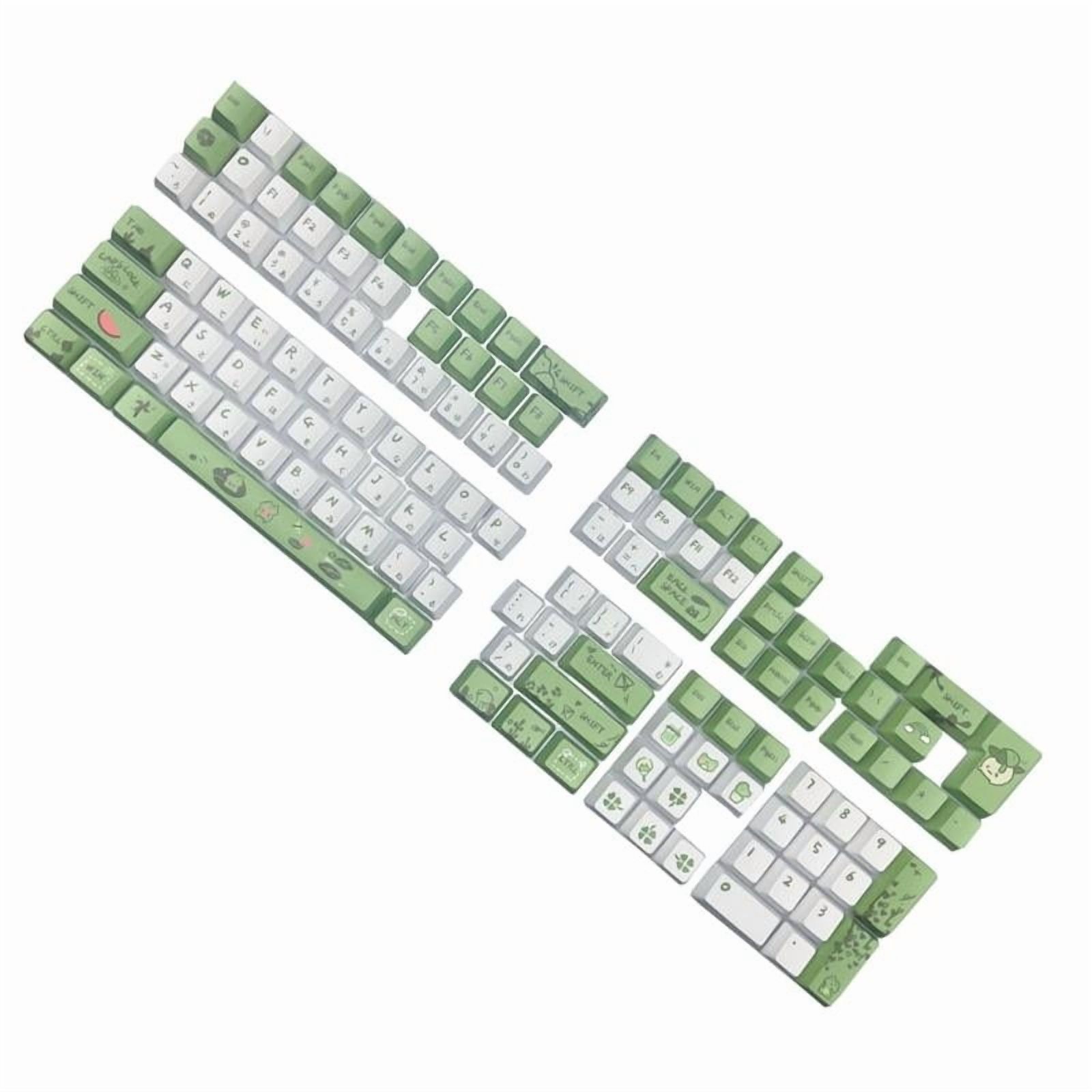 Cute Frog Design Japanese Keycaps for Cherry M Switch Mechanical Keyboard ,PBT DA/OEM Height for Typists and Gamers