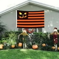 thumbnail image 4 of Halloween Garden Flag, 71x47 inch Stripes Halloween Flag Jack O Lantern Large House Flag Party Yard Outdoor Decorations, 4 of 5