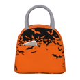 thumbnail image 1 of Easygdp Halloween With Black Bats Bolsa de Almuerzo Insulada Grande, Forro de Aluminio, Diseño Espacioso, a Prueba de Fugas, Ideal para Trabajo, Picnics, Viajes y Actividades al Aire Libre, 1 of 6