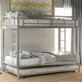thumbnail image 2 of Twin over Twin Bunk Bed with Trundle, Easy Assembly, Includes 2 Ladders & 4 Easy-Glide Casters, 2 of 14