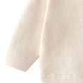 thumbnail image 6 of Children's Jacket Dqueduo Girls' V-Neck Long Sleeve Button Down Knit Cardigan Sweater Jacket Beige 3-4Years, 6 of 7