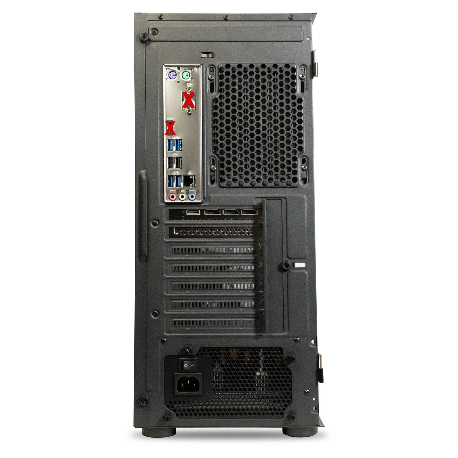 ViprTech Ghost Gaming PC - AMD Ryzen 7 (4.4Ghz), RX 580 8GB, 16GB DDR4, 500GB SSD, Desktop, Onyx Black