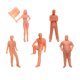 thumbnail image 5 of Figuras de personas en miniatura 5x 1:64, figuras de personas pequeñas, personas en miniatura realistas de resina de simulación para ornamento de, 5 of 9