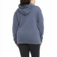 thumbnail image 2 of Danskin Women's Ultra Cozy Fleece Full Zip Hooded Jacket (Stonewash Heather, XL), 2 of 4