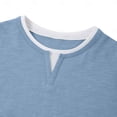 thumbnail image 4 of KyCheLot Mens Comfy Business Tee Layered Color Block Short Sleeve Lightweight Pullover Casual Shirts, 4 of 5