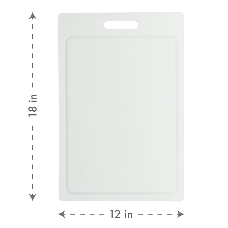 Commercial White Plastic Cutting Board Nsf Extra Large 24 X 18 X 0.5 Inch  Bpa