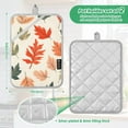 thumbnail image 6 of Yayeee Pot Holders Kitchen Heat Resistant with Pocket 7"x9.8" Cotton Oven Cooking Hot Pads, Red Autumn Leaves, 6 of 7