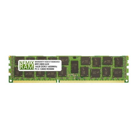 Supermicro equivalent MEM-DR316L-HL01-ER16 16GB (1x16GB) DDR3 1600 (PC3 12800) ECC Registered RDIMM...