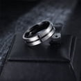 thumbnail image 2 of HIJONES Men's Cross Ring Stainless Steel Stress Personality Jewelry Black Size 9, 2 of 5
