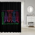 thumbnail image 2 of Gamer Bath Curtain for Boys Teens Girls Children Kids Colorful Gaming Cloth Fabric Bathroom Decor Video Game Shower Curtain Novelty Modern Player Waterproof Shower Curtains Set with Hooks 72x72 Inch, 2 of 6