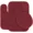 Burgundy, variant on Home Bathroom Décor 3 piece Set Bath Mat #6 Gold Color U-Shaped Contour Rug, Mat and Toilet Lid Cover With Rubber Backing