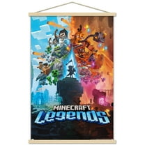 Minecraft: Legends - Key Art Wall Poster with Magnetic Frame, 22.375" x 34"