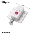thumbnail image 1 of 10pcs Plastic Cabinet Push Button Spring Load Automatic Door Bolt Latches Lock, 1 of 1