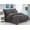 Gray, variant on Elegant Comfort 8-Piece Sage Dobby Stripe Comforter Bedding Set, Queen
