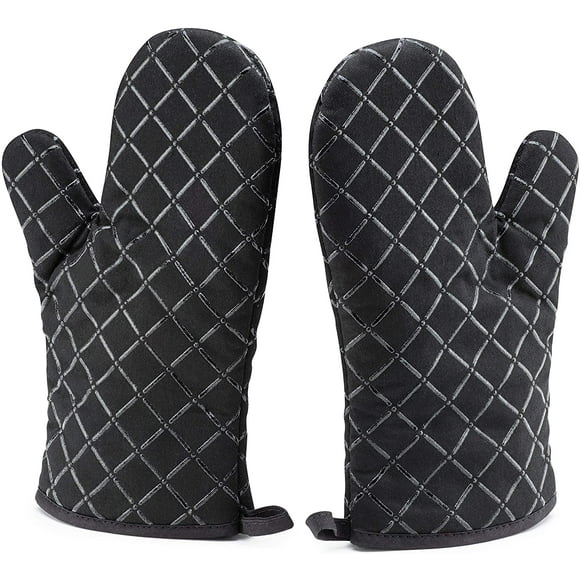 Oven Mitts and Pot Holders,Oven Mitts Heat Resistant 500 ℉ Food Grade Non-Slip Oven Gloves