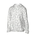 thumbnail image 2 of Balery Cute Rabbit Men's Women's UPF 50+ Sun Protection Lightweight Hoodie Performance Long Sleeve Shirt for Fishing Running-Large, 2 of 9