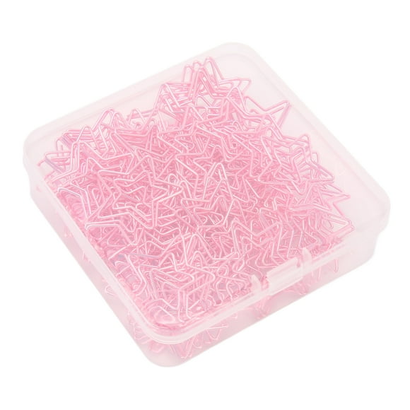 Dekaim 100 Pièces Trombones Mignon Forme D'étoile Placage Métallique Surface Brillante Petits Trombones Pour Bureau école Maison