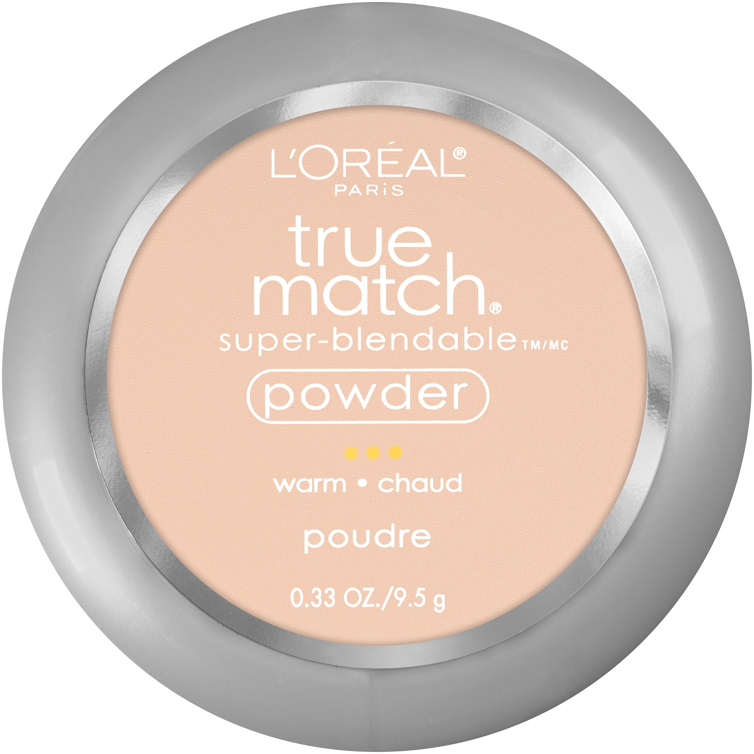 L'Oreal Paris True Match Super Blendable Oil Free Makeup Powder, Porcelain, 0.33 oz
