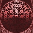 thumbnail image 1 of Ahgly Company Machine Washable Indoor Square Transitional Cherry Red Area Rugs, 5' Square, 1 of 7