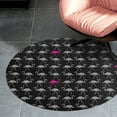 thumbnail image 4 of Flamingo Flock Round Carpet Circle Rug Outdoor Patio Area Rug Washable Large Area Rugs Hallway Room Decor Fitness Mats, 4 of 8
