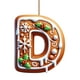 thumbnail image 2 of Adorno de árbol de Navidad con letras del abecedario 26, Característica: Adorno de árbol de Navidad con letras del abecedario 26, Adornos de Navidad personalizados DIY, Decoración de Navidad, Colgante, 2 of 5
