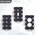 thumbnail image 7 of Yayeee Blank Wall Plate Cover 1-Gang 4.5"x2.7" Home Unused Decorative Outlet, Red Fireworks Pattern, 7 of 7