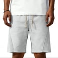 thumbnail image 5 of Bxsruta Men's Lightweight Drawstring Athletic Shorts Nylon Spandex Blend with Pockets for Casual Wear and Workout, 5 of 7