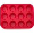 thumbnail image 2 of Molde antiadherente de silicona para muffins, bandeja para magdalenas, 12 tazas, molde para hornear pasteles, 2 of 5