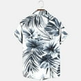 thumbnail image 4 of Jjayotai George Shirts for Men Short Sleeve, Mens Casual Fashion Floral Printed Button Turndown Collar Blouse Shirt with Pocket, Hawaiian Shirt, 4 of 6