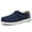Blue, variant on Big Size Men's Casual Low Top Canvas Shoes Male Loafers Sneakers Slip On Breathable Flats Boat Shoes Driving Shoes Moccasins Casual Walking Shoes